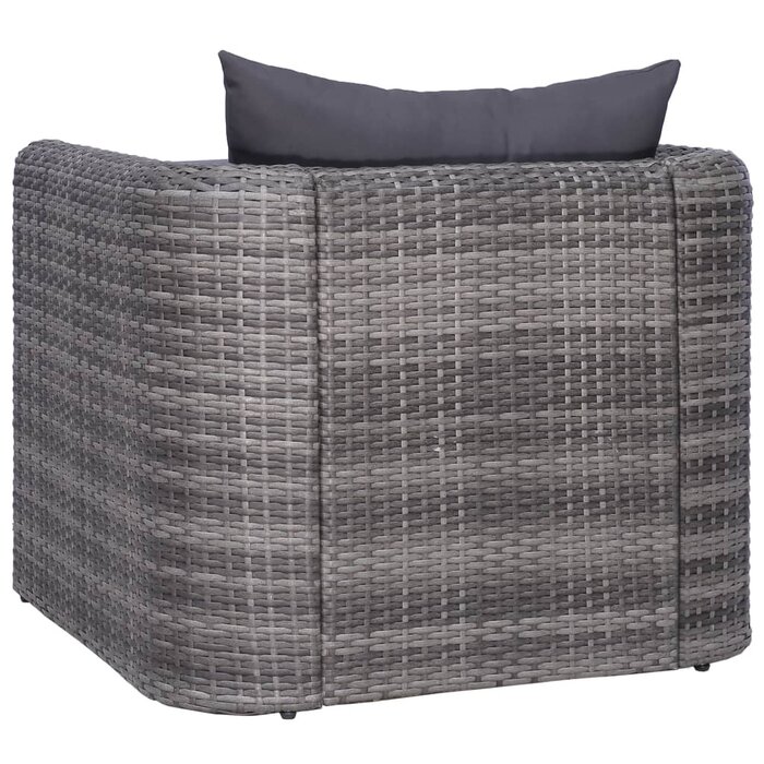 Fauteuil de jardin en résine tressée grise - 35% de remise