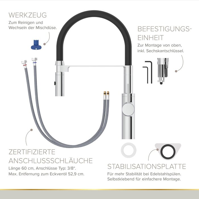 Mitigeur de cuisine chromé taille M - 34% de remise