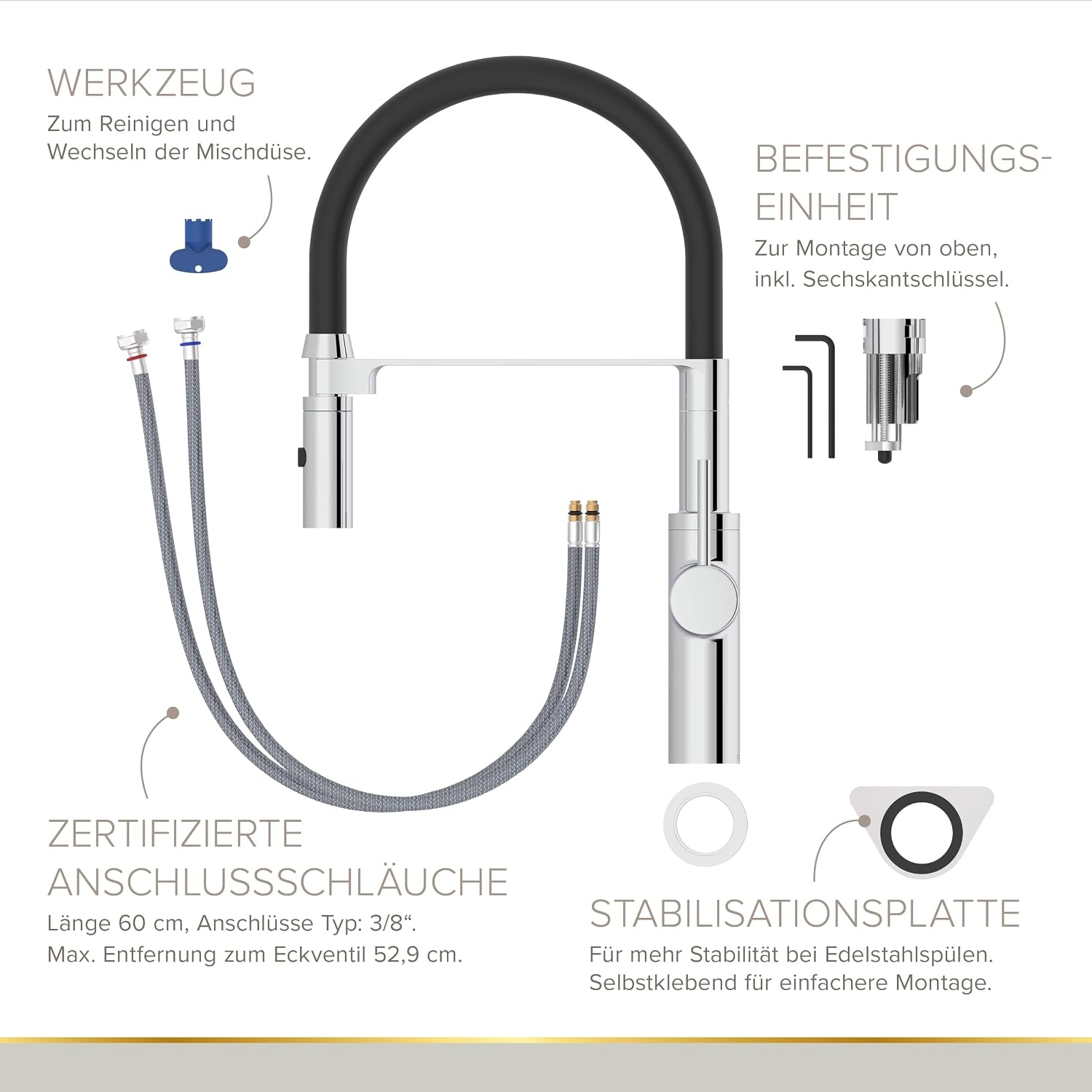 Mitigeur de cuisine chromé taille M - 34% de remise