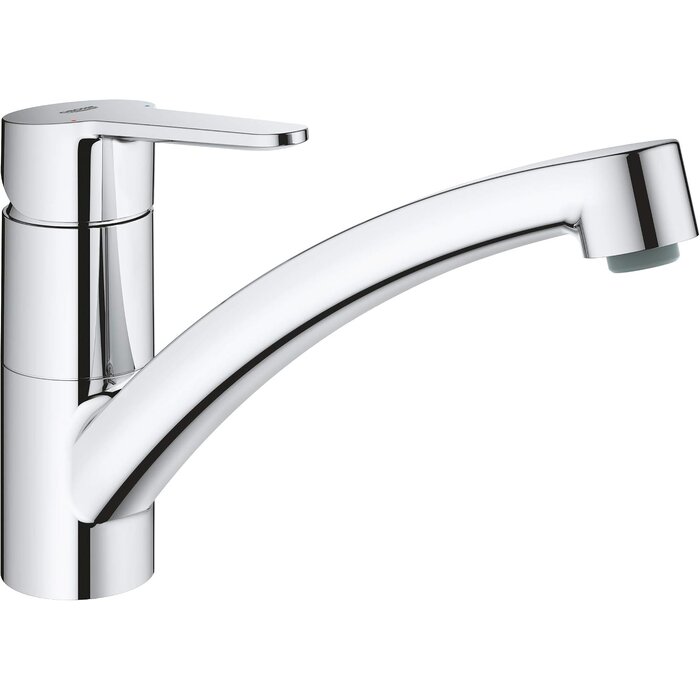 Mitigeur d'évier bec plat chromé 140° - 33% de remise