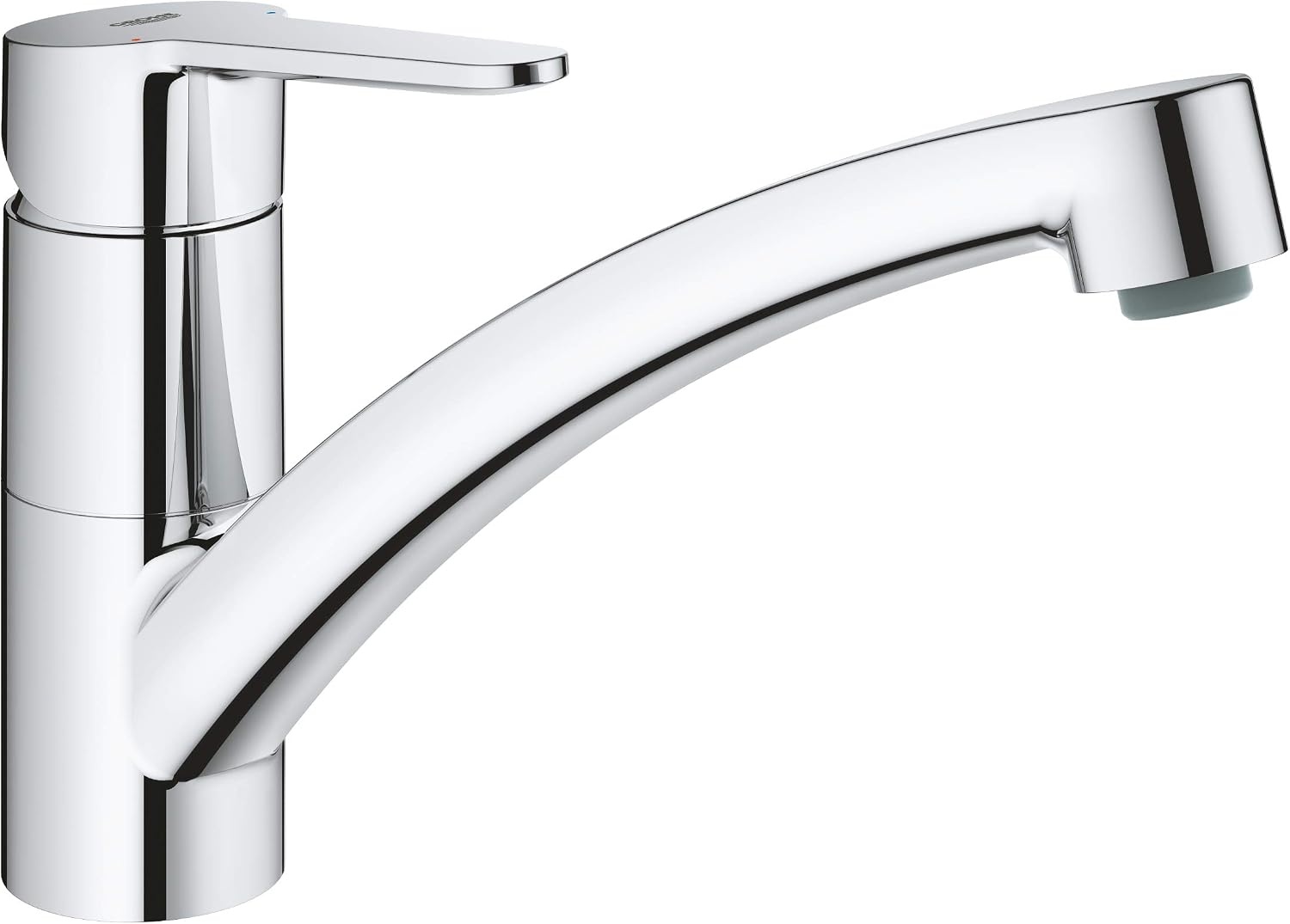 Mitigeur d'évier bec plat chromé 140° - 33% de remise