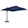 Parasol déporté 3x3 m bleu azur - 34% de remise