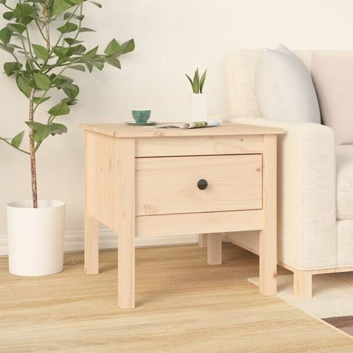 Table d'appoint en pin massif 50x50x49 cm - 33% de remise