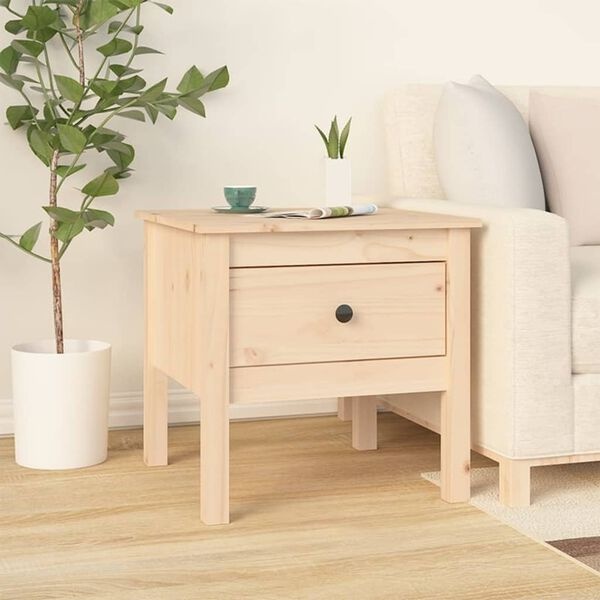 Table d'appoint en pin massif 50x50x49 cm - 33% de remise