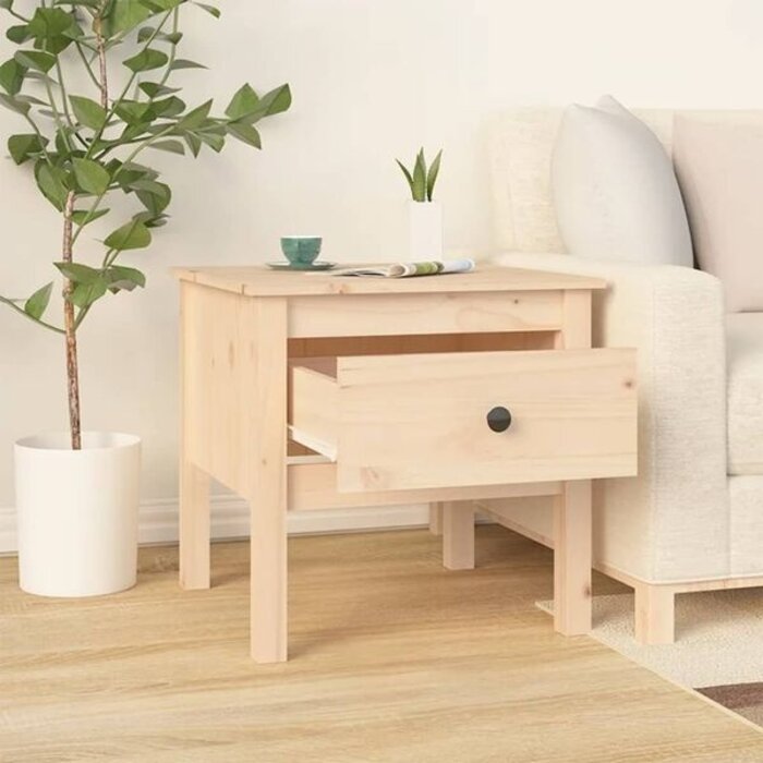 Table d'appoint en pin massif 50x50x49 cm - 33% de remise