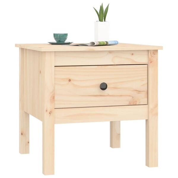 Table d'appoint en pin massif 50x50x49 cm - 33% de remise