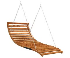 Vidaxl Lit balancelle en bois cintré finition teck - 47% de remise