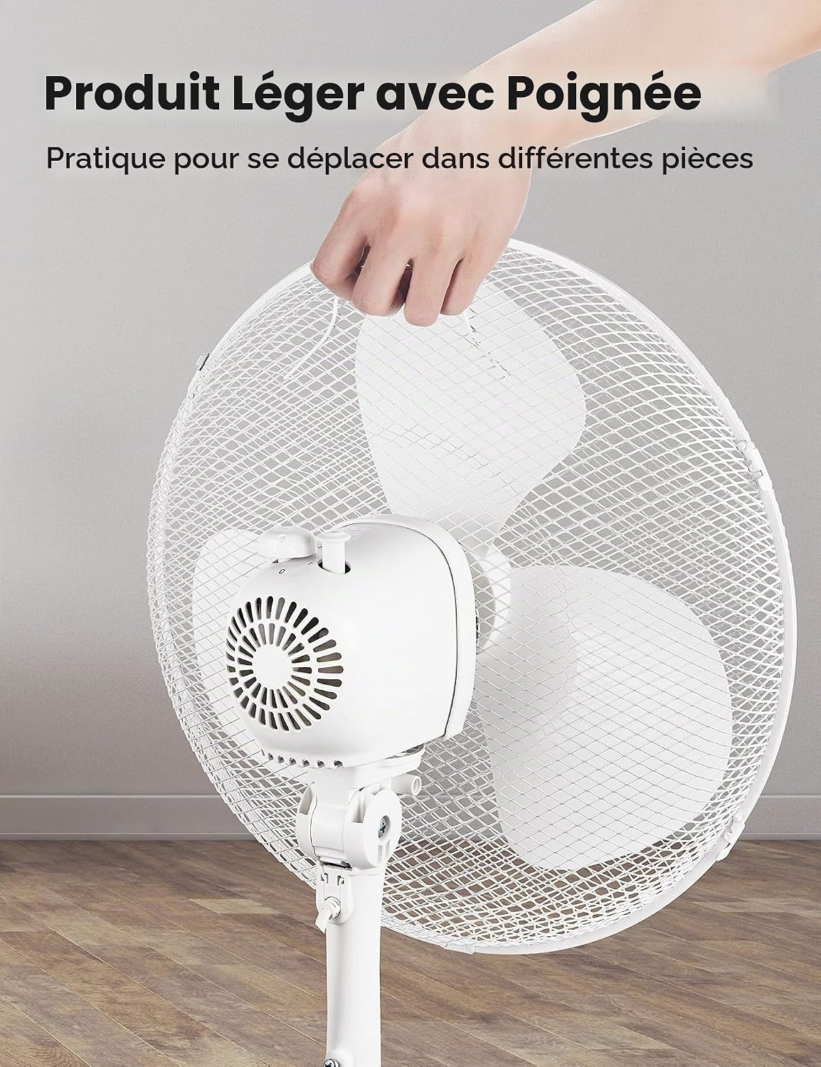 Ventilateur sur pied 40 cm - Oscillant et réglable - 33% de remise