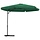 Parasol de jardin 300 cm vert - Mât acier - 34% de remise