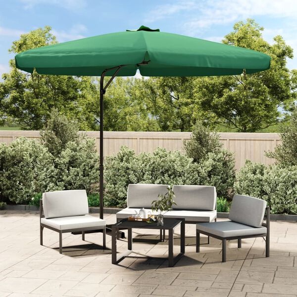 Parasol de jardin 300 cm vert - Mât acier - 34% de remise