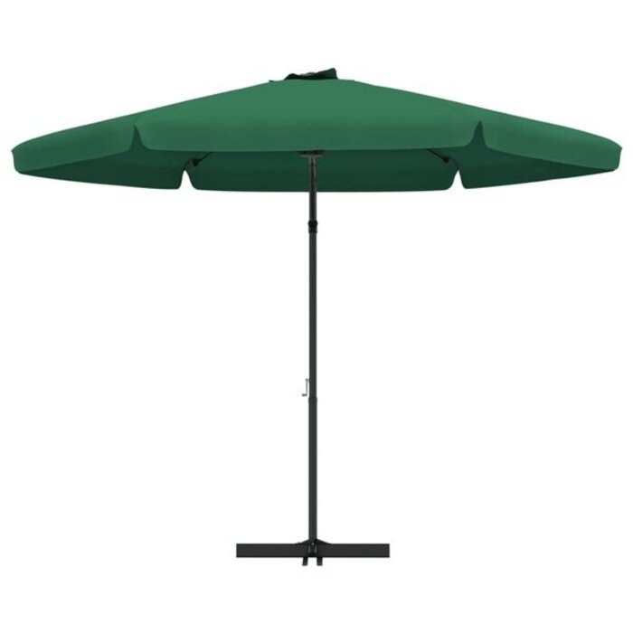 Parasol de jardin 300 cm vert - Mât acier - 34% de remise