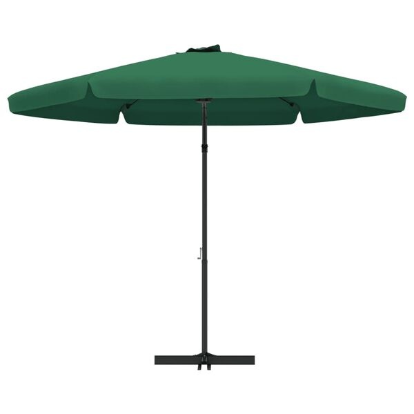 Parasol de jardin 300 cm vert - Mât acier - 34% de remise