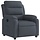 Fauteuil relax en velours gris foncé - 35% de remise