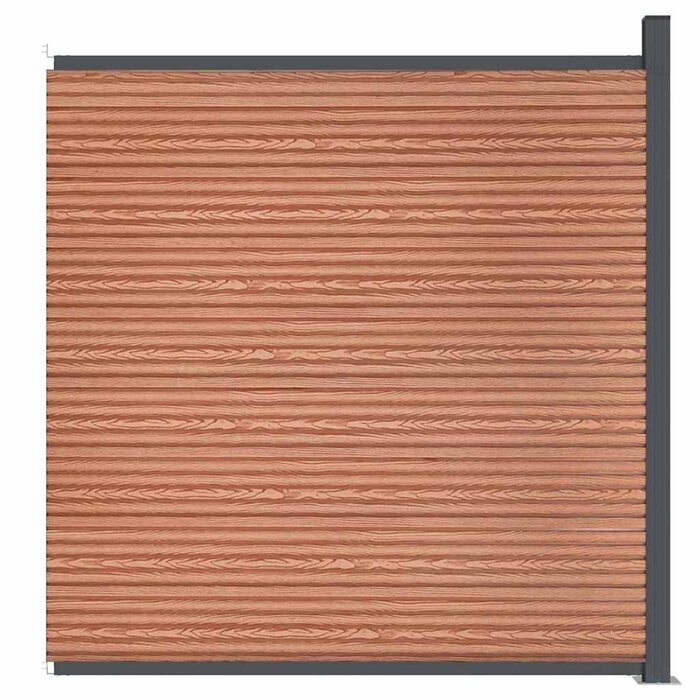 Vidaxl Panneau de clôture composite marron 173x186 cm - 35% de remise