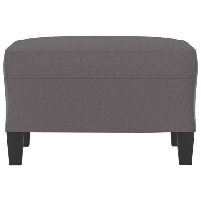 Vidaxl Repose-pieds gris en similicuir 60x50x41cm - 33% de remise