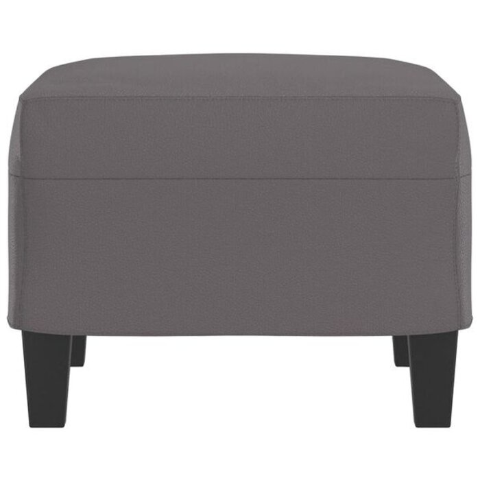 Vidaxl Repose-pieds gris en similicuir 60x50x41cm - 33% de remise