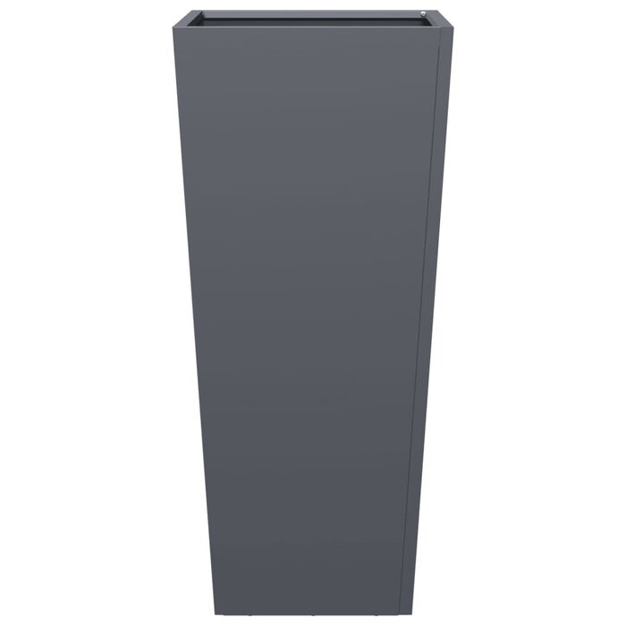 Vidaxl Lot de 2 bacs à fleurs acier anthracite 35x35x75 cm - 40% de remise