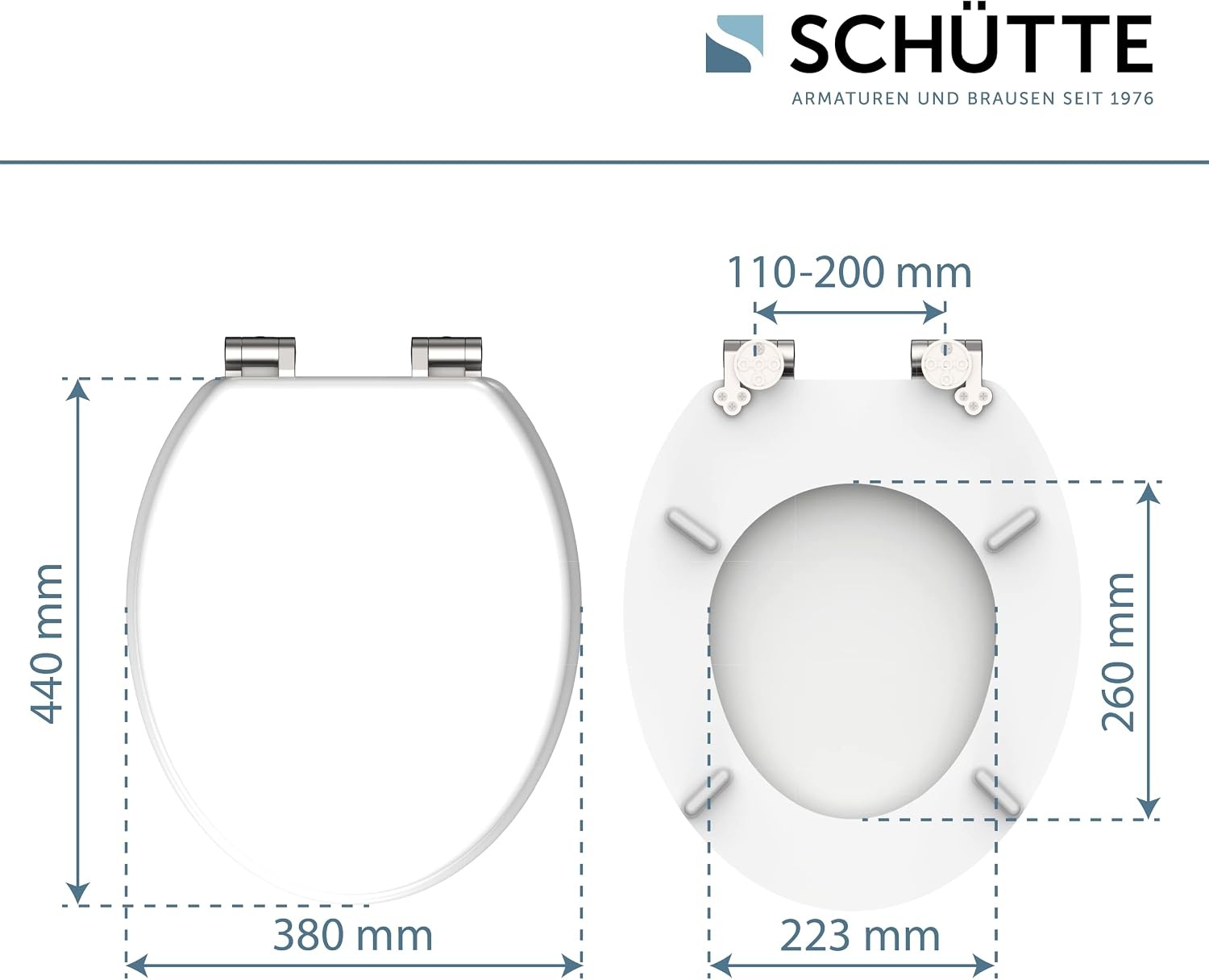 Abattant WC frein de chute MDF blanc - 32% de remise
