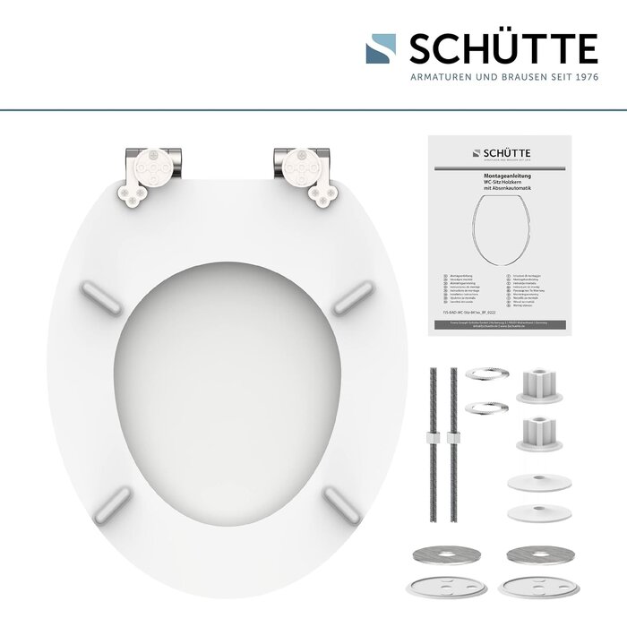 Abattant WC frein de chute MDF blanc - 32% de remise