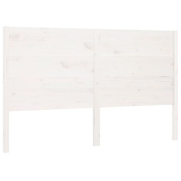 Tête de lit en pin massif blanc 146 cm - 79% de remise