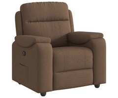 Vidaxl Fauteuil inclinable en tissu marron, manuel - 47% de remise