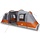 Tente tunnel 4 personnes - Gris et orange - 35% de remise
