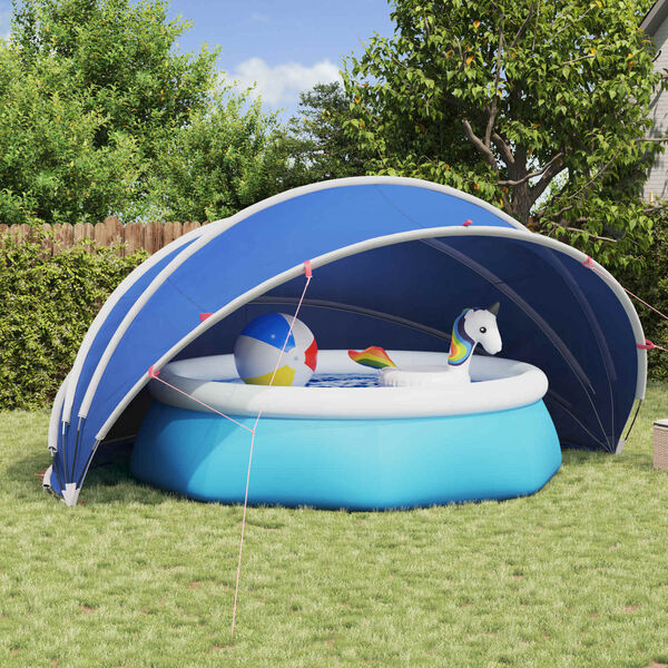 Dôme de piscine pliable 500 cm - Bleu azur - 35% de remise