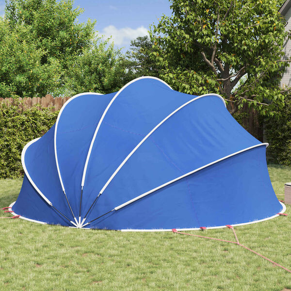Dôme de piscine pliable 500 cm - Bleu azur - 35% de remise