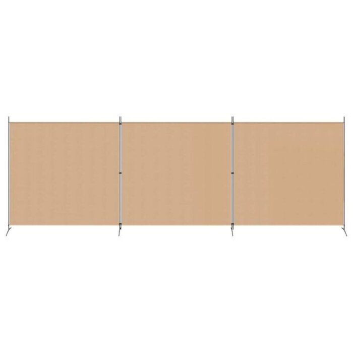 Paravent 4 panneaux beige 525 x 180 cm - 32% de remise