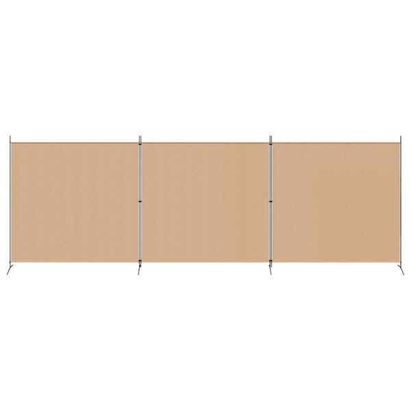 Paravent 4 panneaux beige 525 x 180 cm - 32% de remise