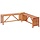 Banc d'angle en acacia avec jardinière - 117x117 cm - 34% de remise