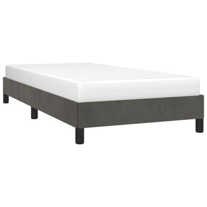 Cadre de lit en velours gris foncé 80x200 cm - 34% de remise