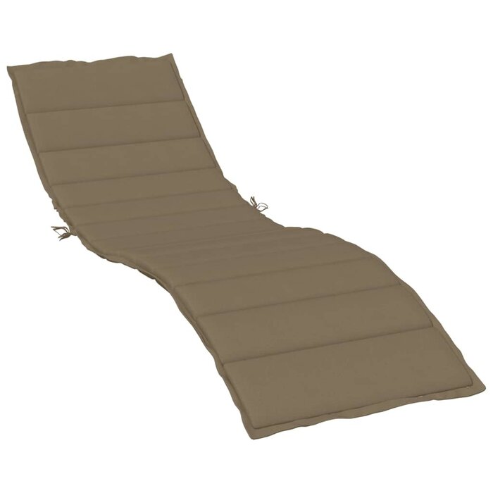 Coussin de bain de soleil 200x50x4 cm Taupe - 32% de remise
