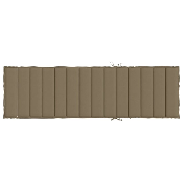 Coussin de bain de soleil 200x50x4 cm Taupe - 32% de remise