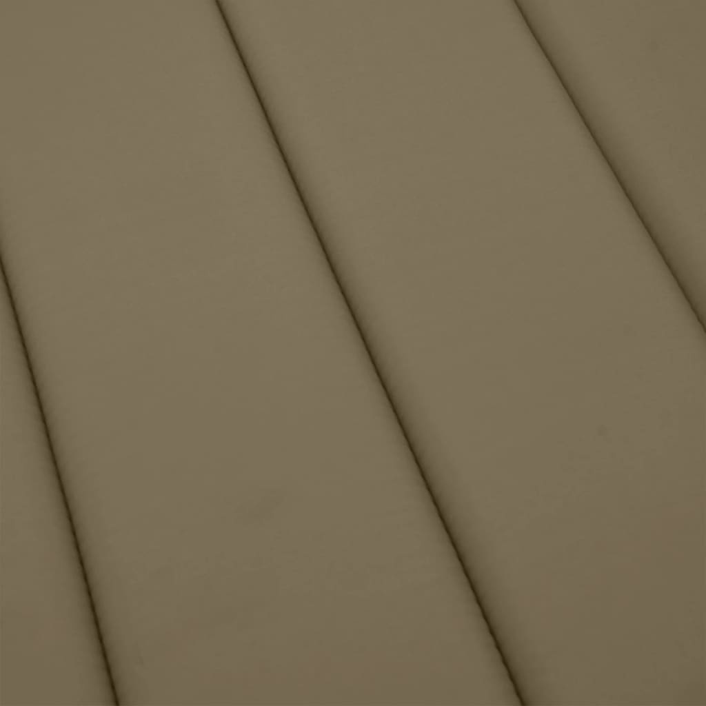 Coussin de bain de soleil 200x50x4 cm Taupe - 32% de remise
