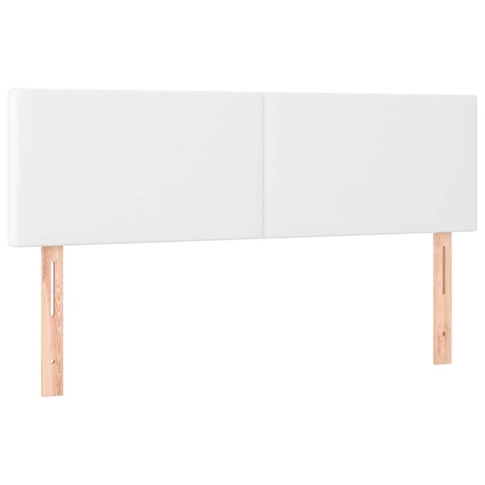 Lot de 2 têtes de lit similicuir blanc - 72x88 cm - 33% de remise