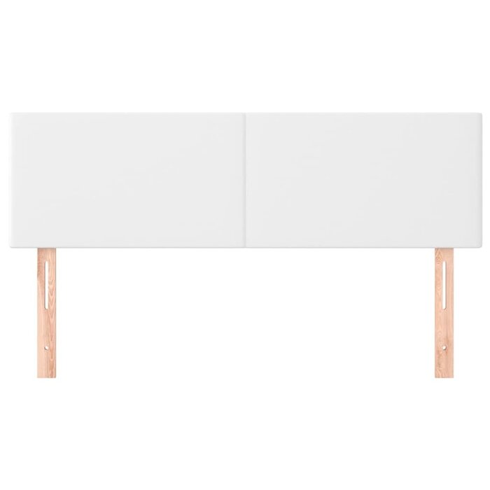 Lot de 2 têtes de lit similicuir blanc - 72x88 cm - 33% de remise