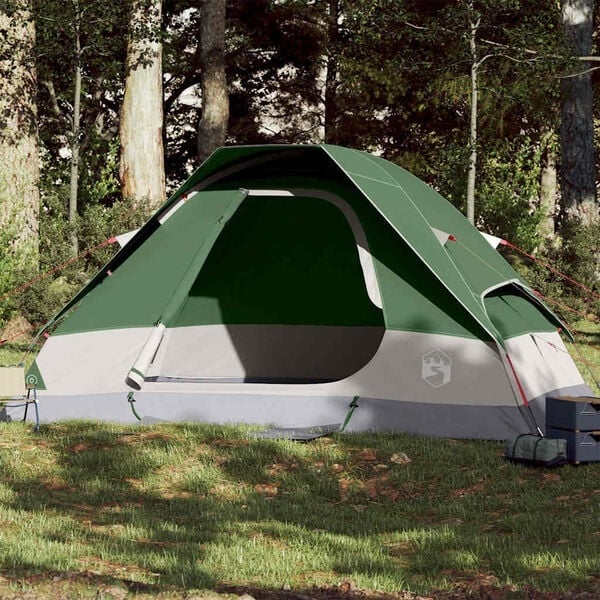 Tente dôme familiale 6 personnes - 34% de remise - Verte - 335 x 273 cm