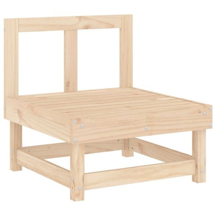 Salon de jardin 3 pièces en pin massif - 37% de remise