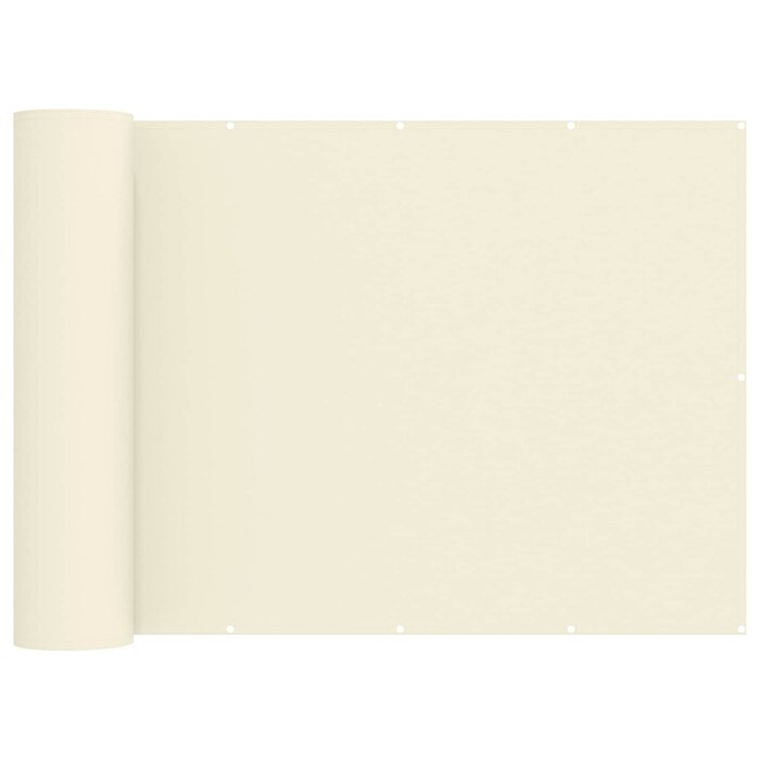 Brise-vue pour balcon 180x500 cm crème - 32% de remise