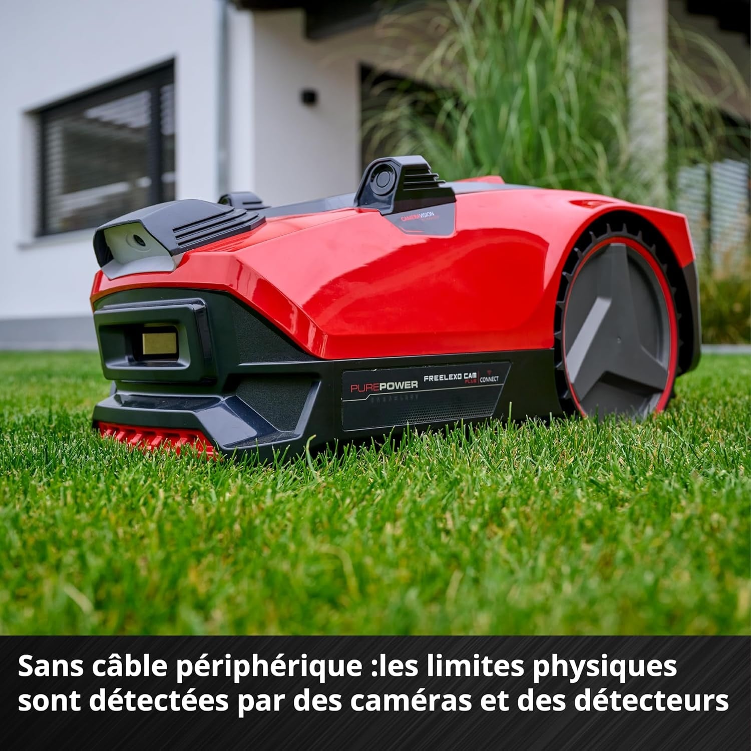 Robot tondeuse 600m² sans câble - Rood zwart - 35% de remise