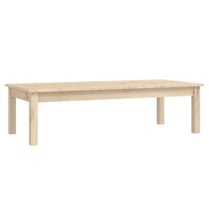 Table basse en bois de pin massif 110x50x30 cm - 34% de remise