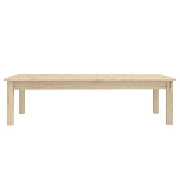 Table basse en bois de pin massif 110x50x30 cm - 34% de remise