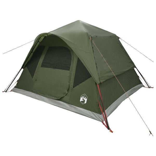 Tente de camping instantanée 305 x 275 cm - Vert olive - 30% de remise