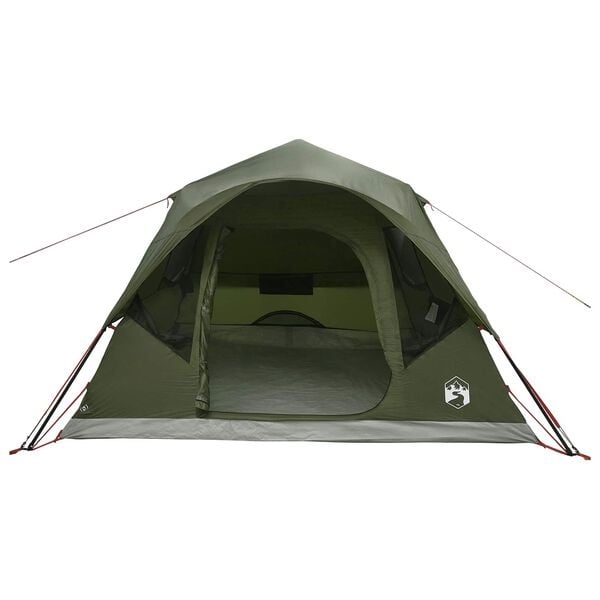 Tente de camping instantanée 305 x 275 cm - Vert olive - 30% de remise