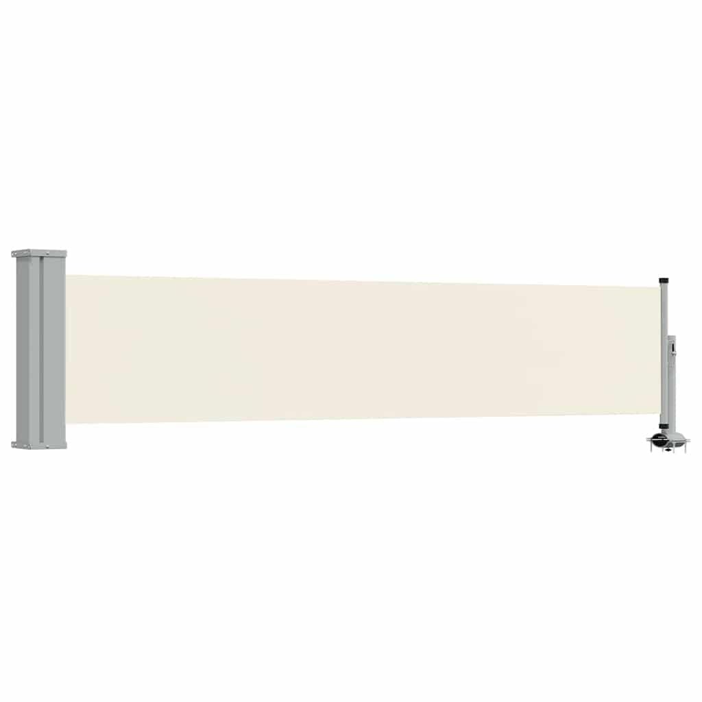 Brise-vue latéral rétractable 60x300 cm Crème - 33% de remise