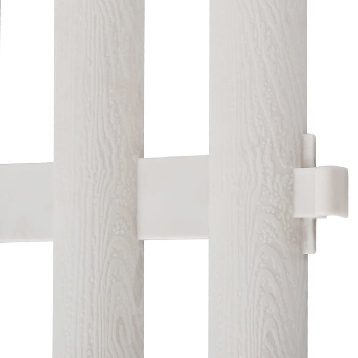 Bordure de jardin 10 m - 17 éléments - Blanc - 31% de remise