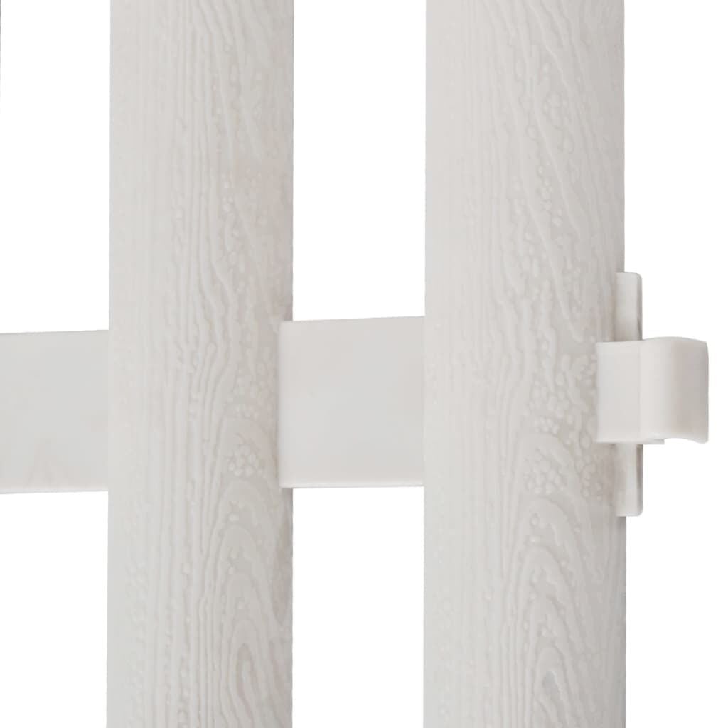 Bordure de jardin 10 m - 17 éléments - Blanc - 31% de remise