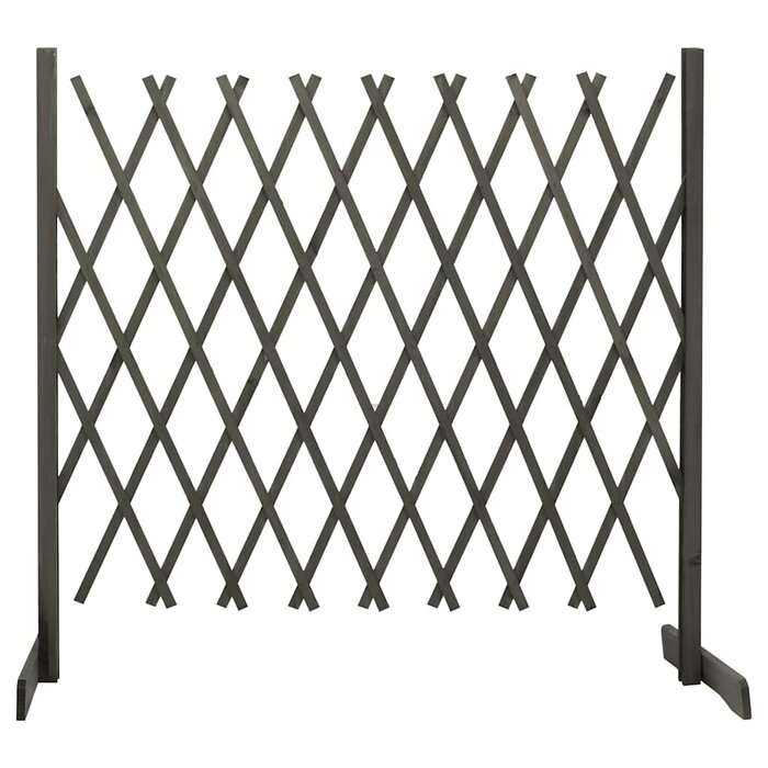 Trellis de jardin extensible en bois d'épicéa gris - 31% de remise