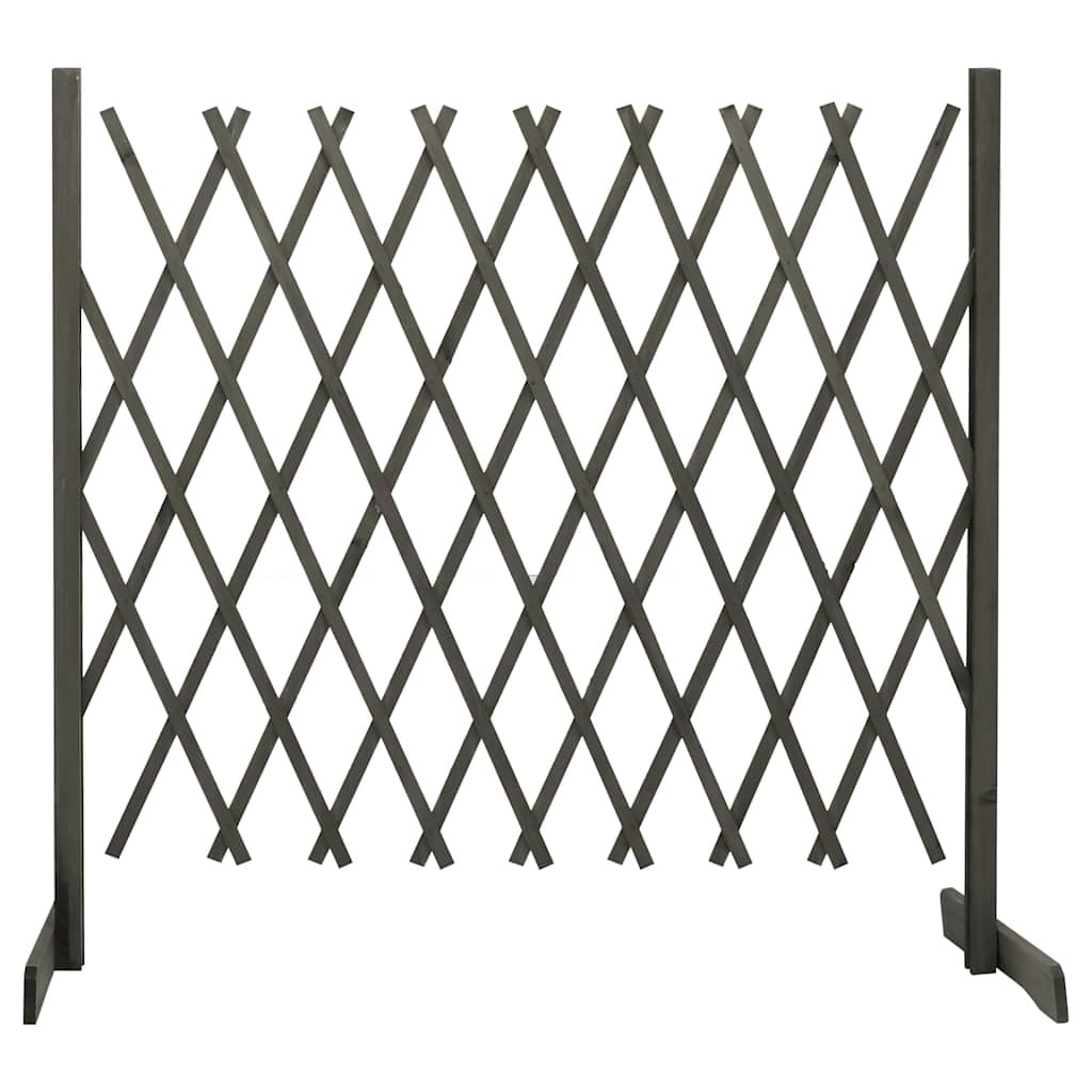 Trellis de jardin extensible en bois d'épicéa gris - 31% de remise